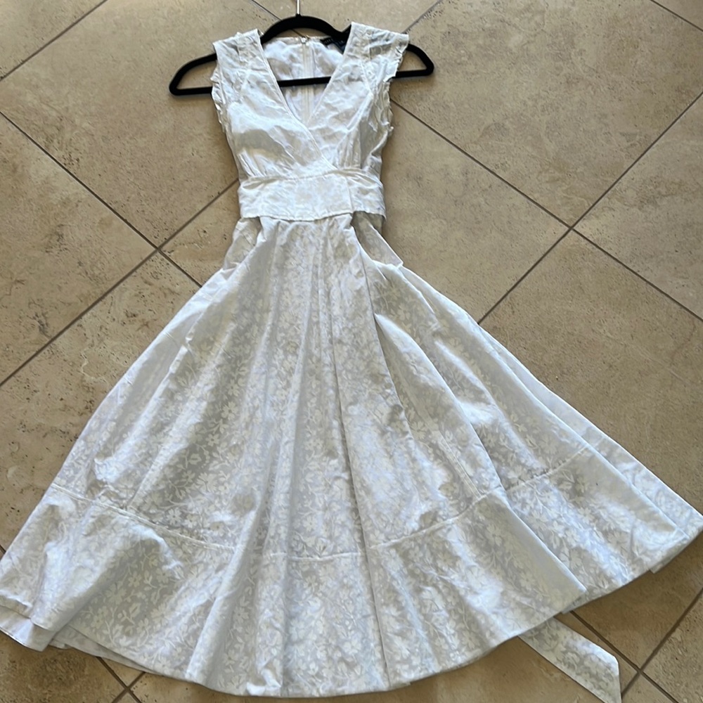 Marc By Marc Jacobs White Floral Dress 6